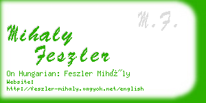 mihaly feszler business card